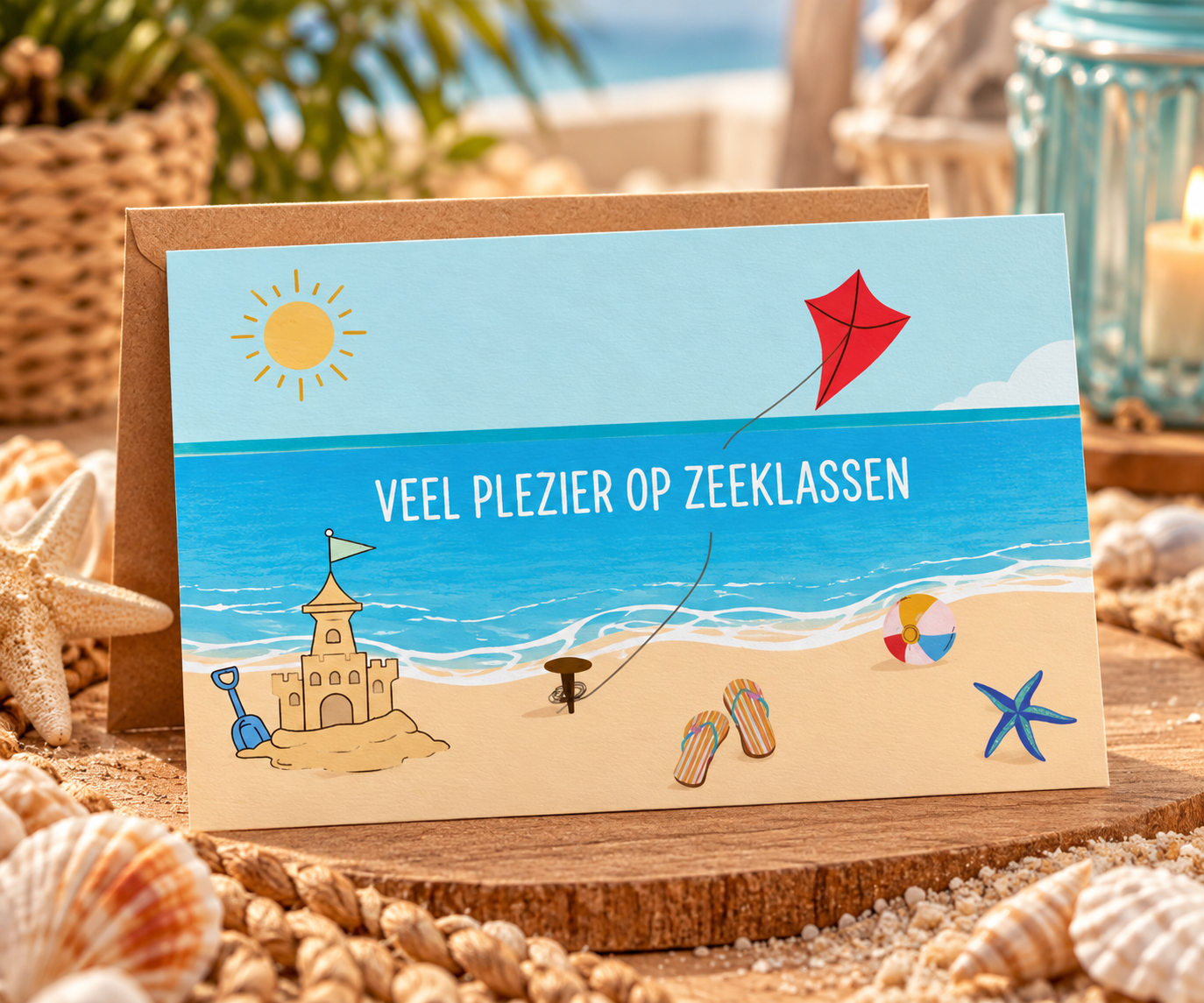 Wenskaart - Veel plezier op zeeklassen