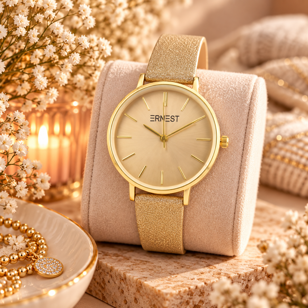 Ernest Horloge Gold-Cindy - Goud/brons