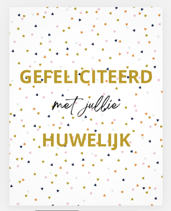 Wenskaart - Huwelijk