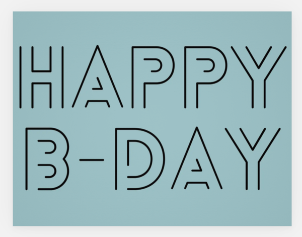 Wenskaart - HAPPY B-DAY