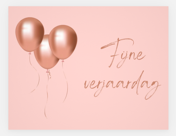 Wenskaart - Fijne verjaardag