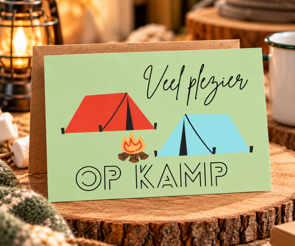 Wenskaart - Veel plezier op kamp