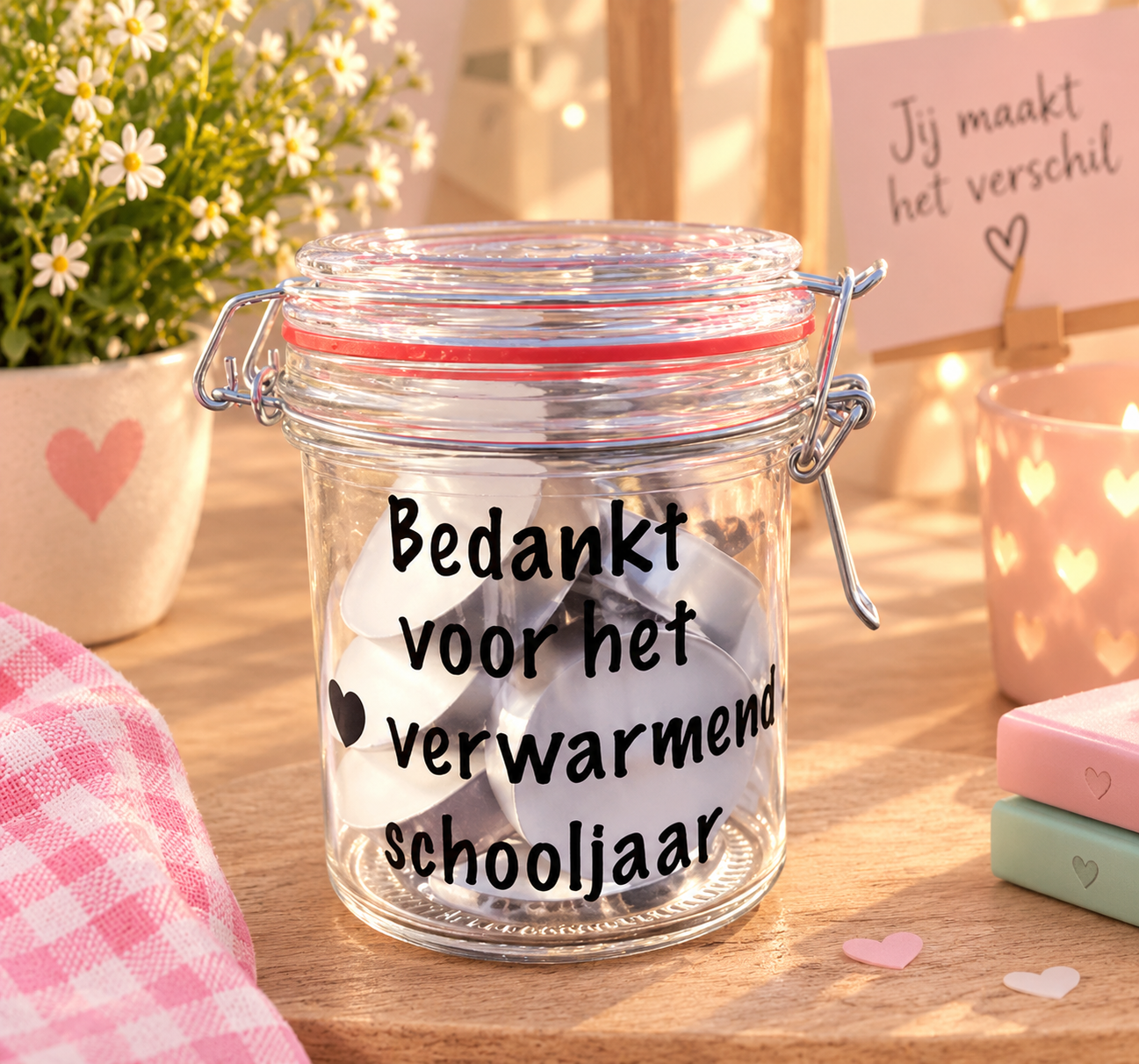 Snoeppotje: Bedankt voor het hartverwarmend schooljaar