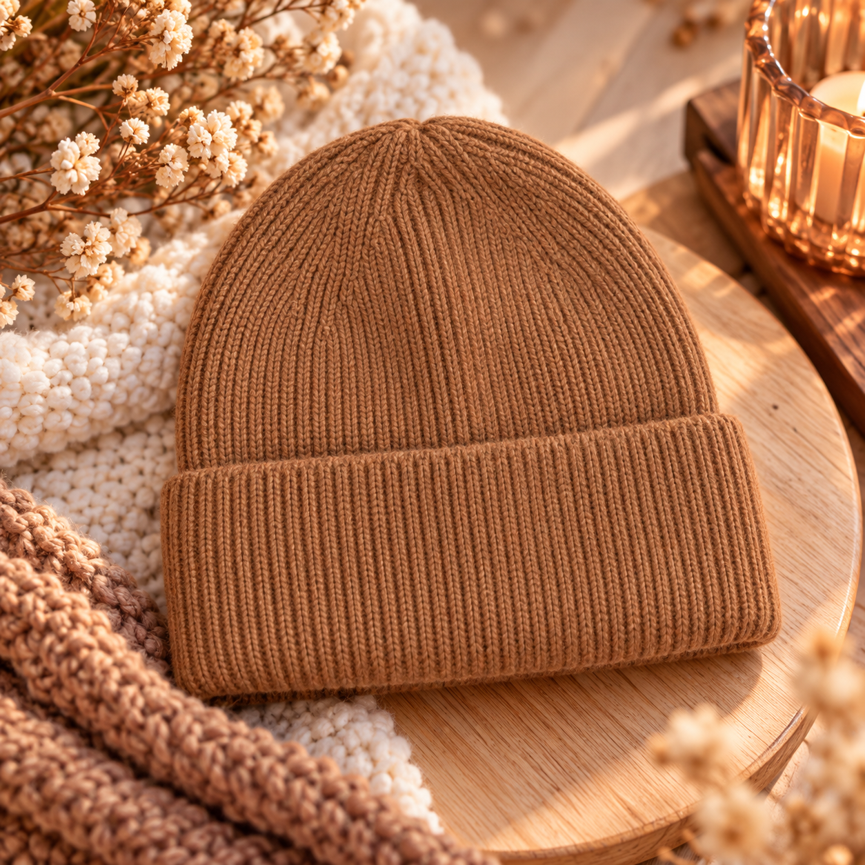 Winter Beanie - Camel