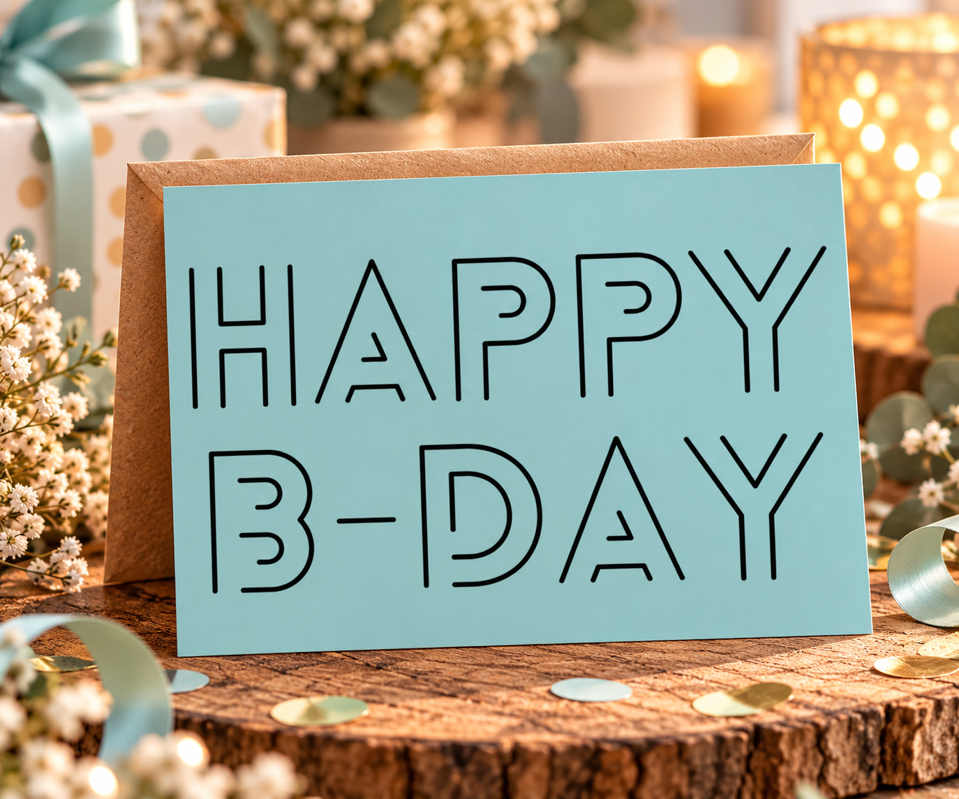 Wenskaart - HAPPY B-DAY