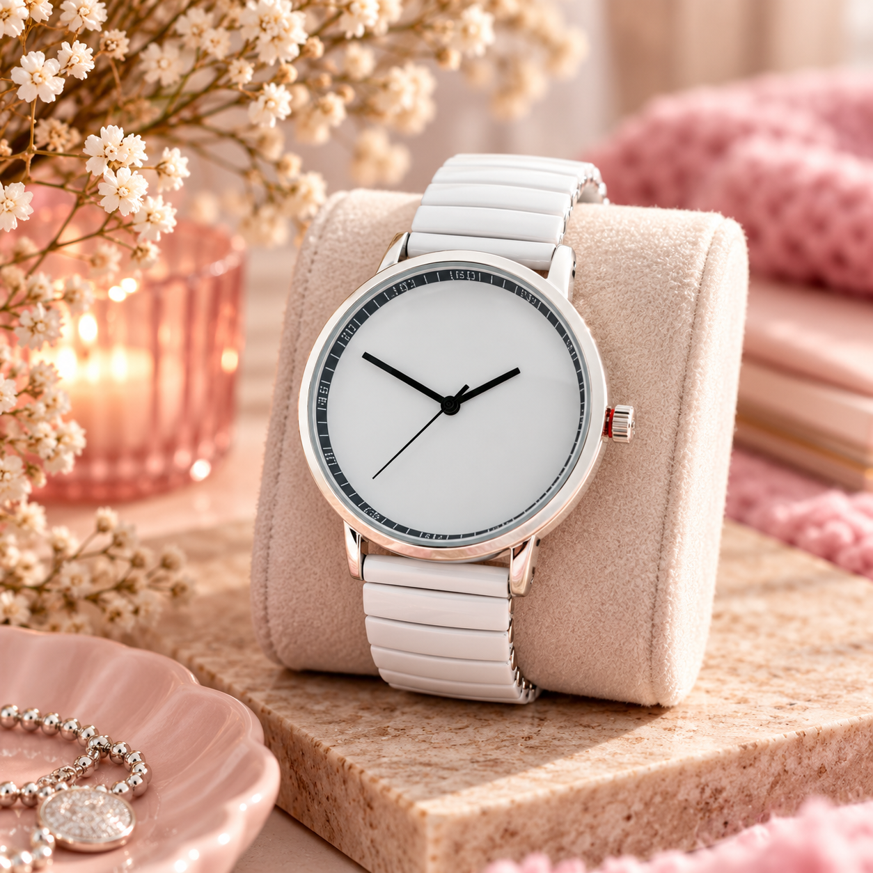 Ernest Horloge "Fancy Plain" Wit