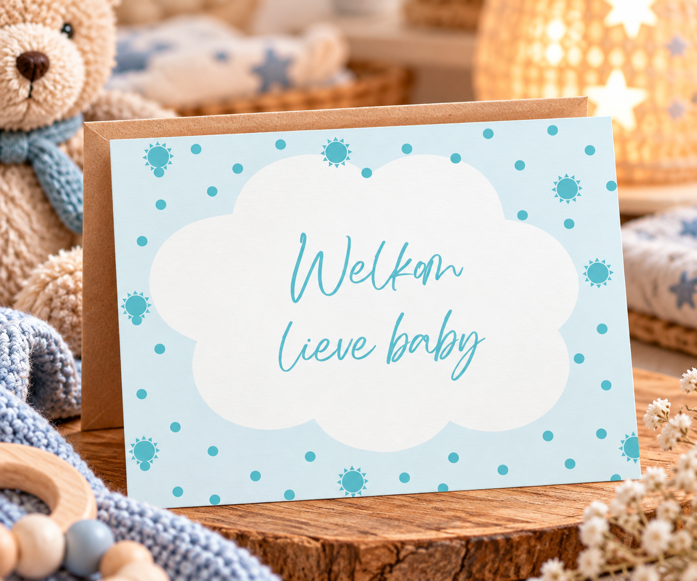 Wenskaart - Welkom lieve baby