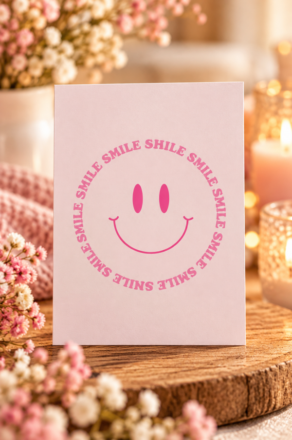 Wenskaart - Smile Smile Smile