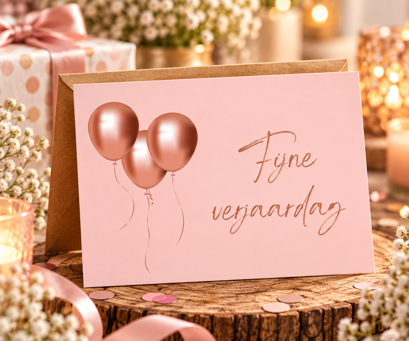 Wenskaart - Fijne verjaardag