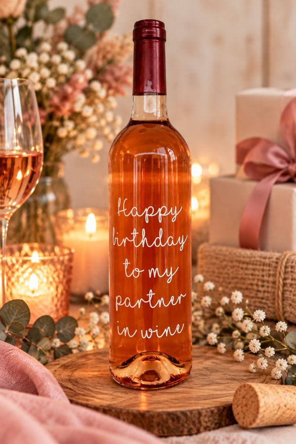 Fles verjaardag - partner in wine
