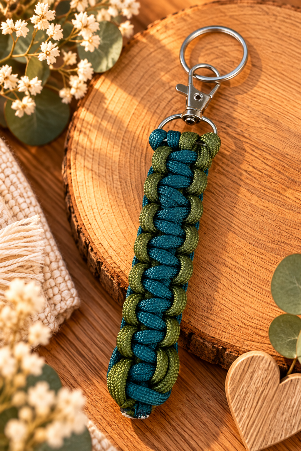 Sleutelhanger : blauw - groen