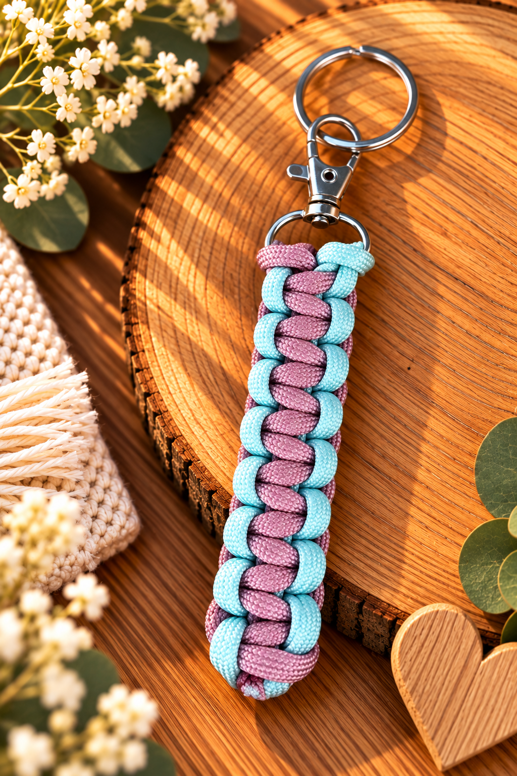 Sleutelhanger : licht blauw - lila