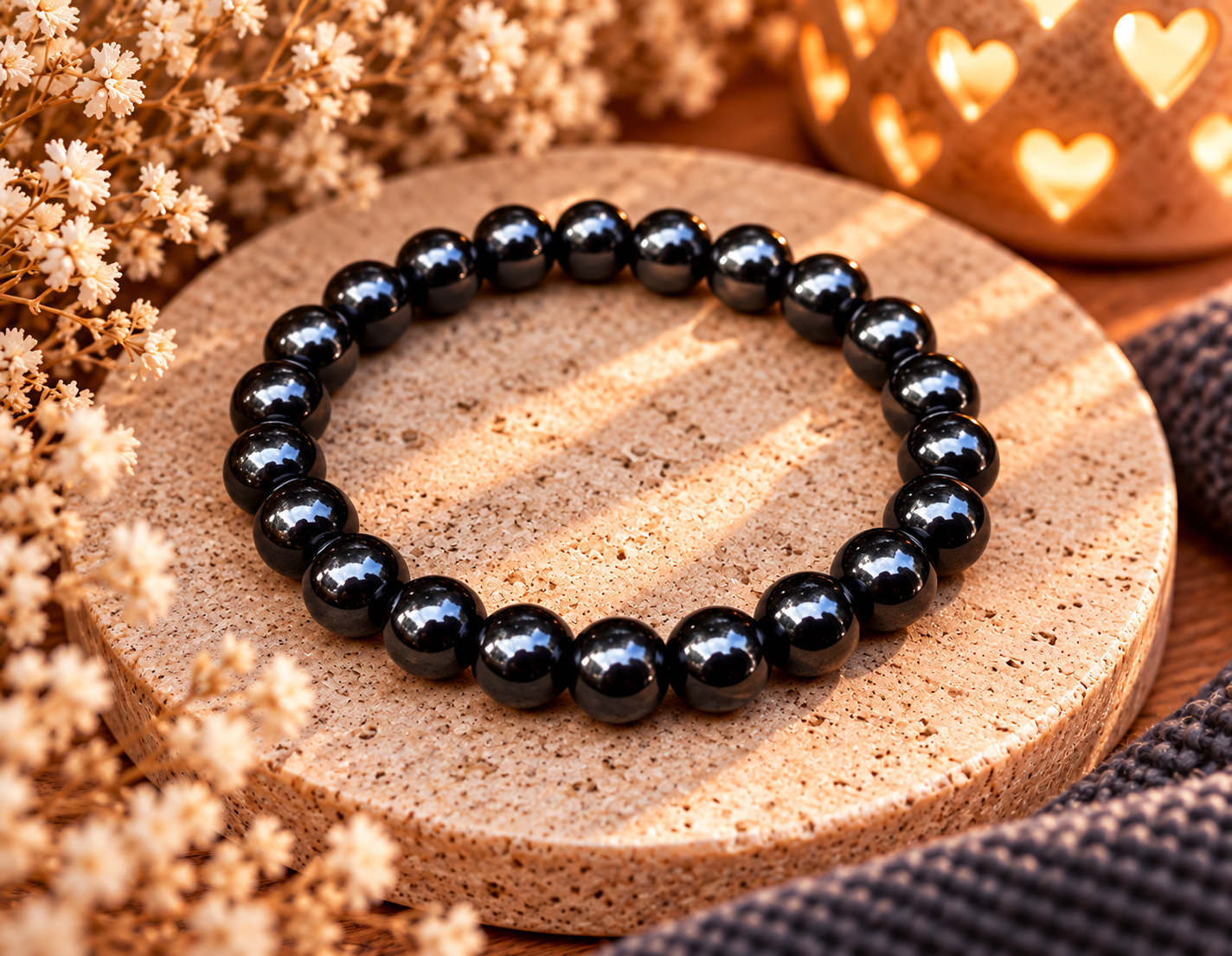 Armband Parels zwart
