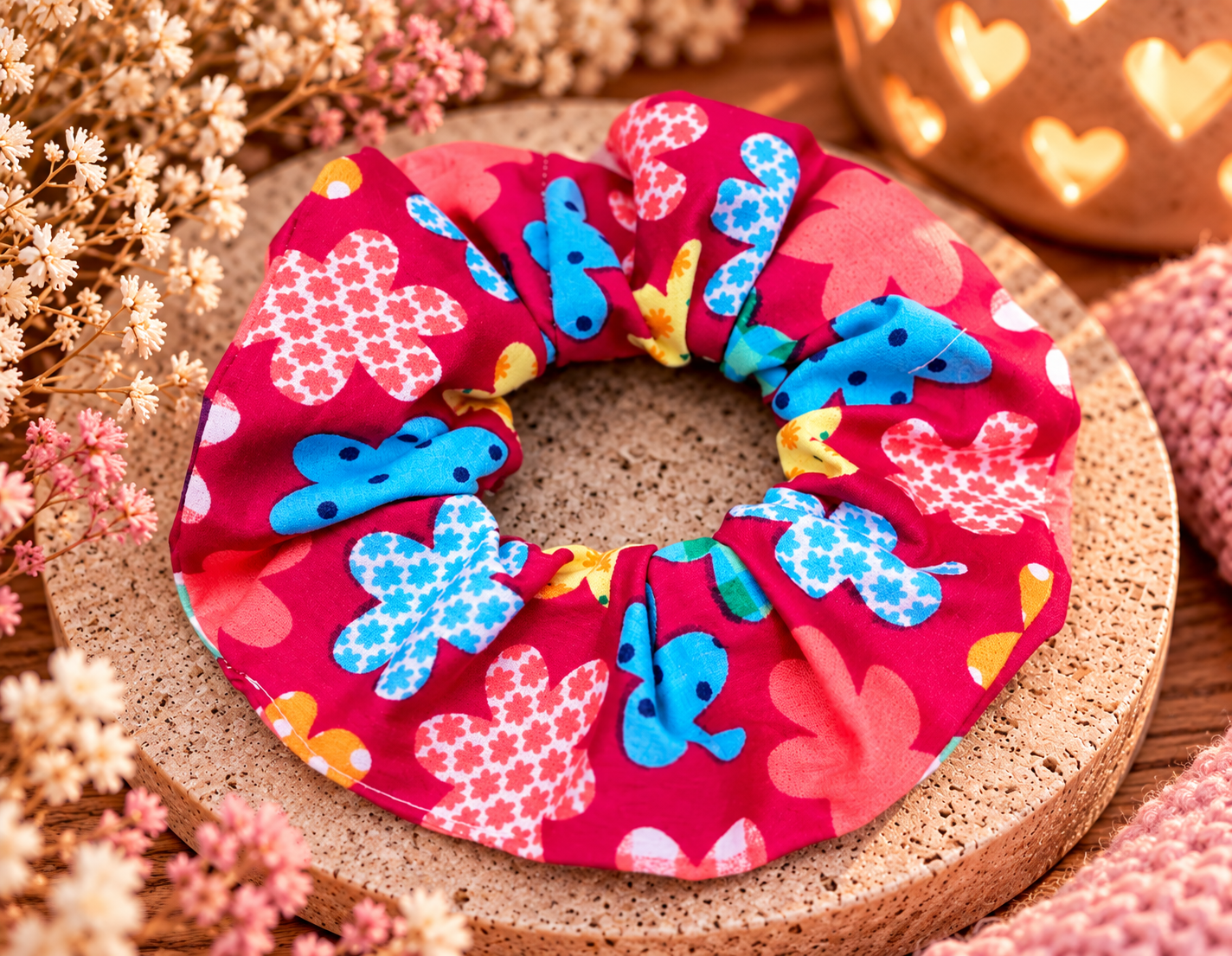 Scrunchie bloemen