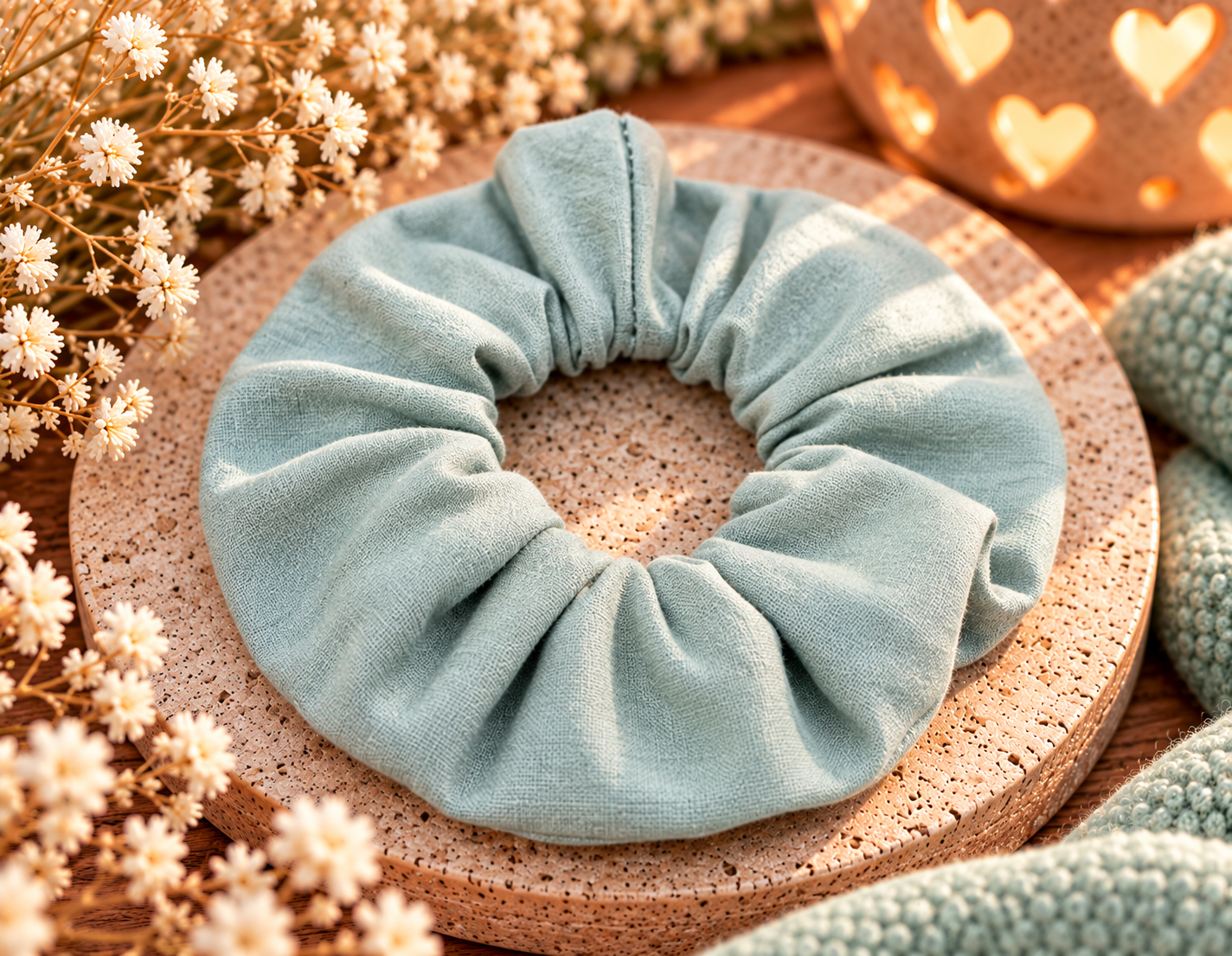 Scrunchie Pastel groen