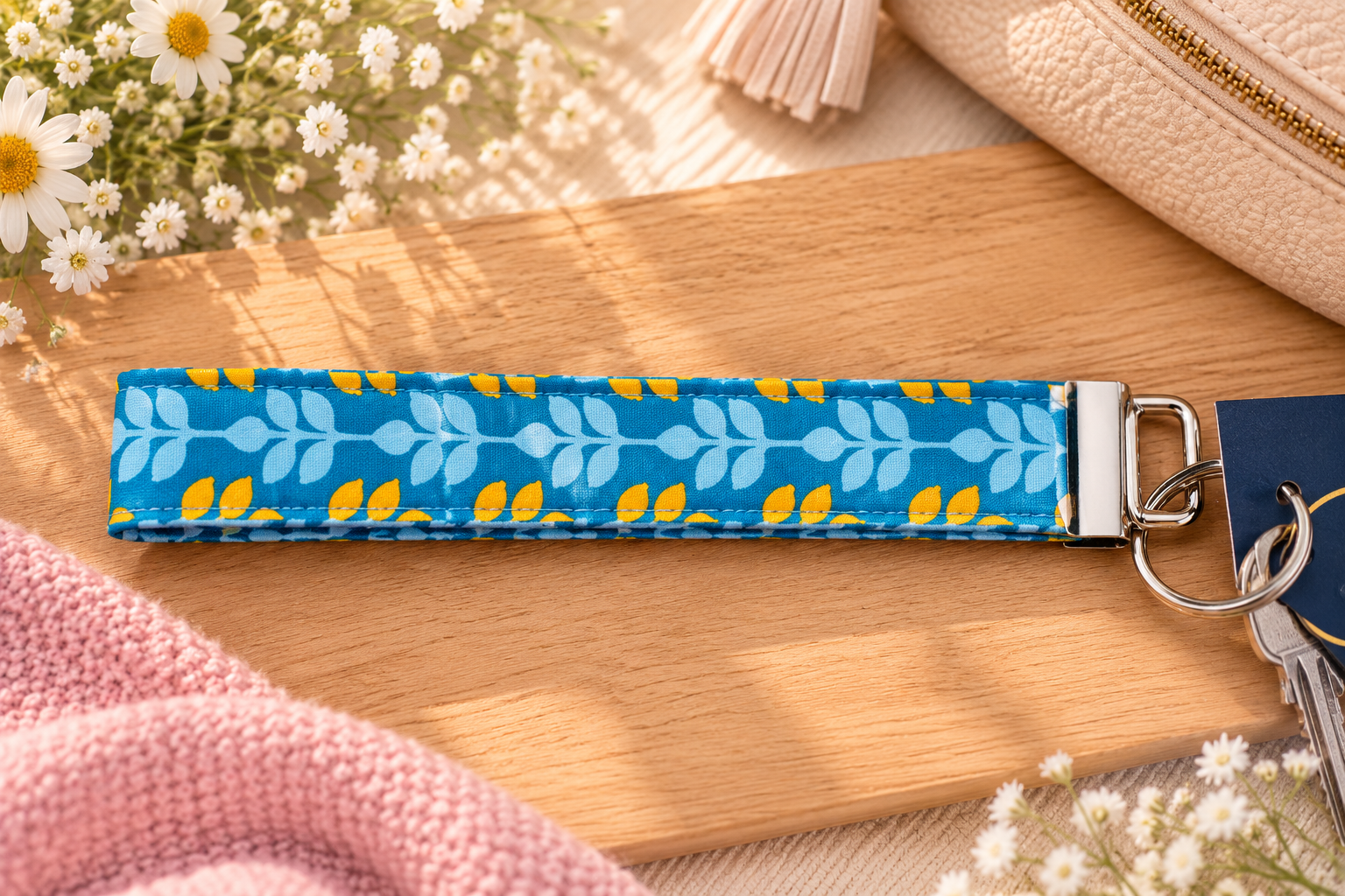 Key Clip Aqua Orange