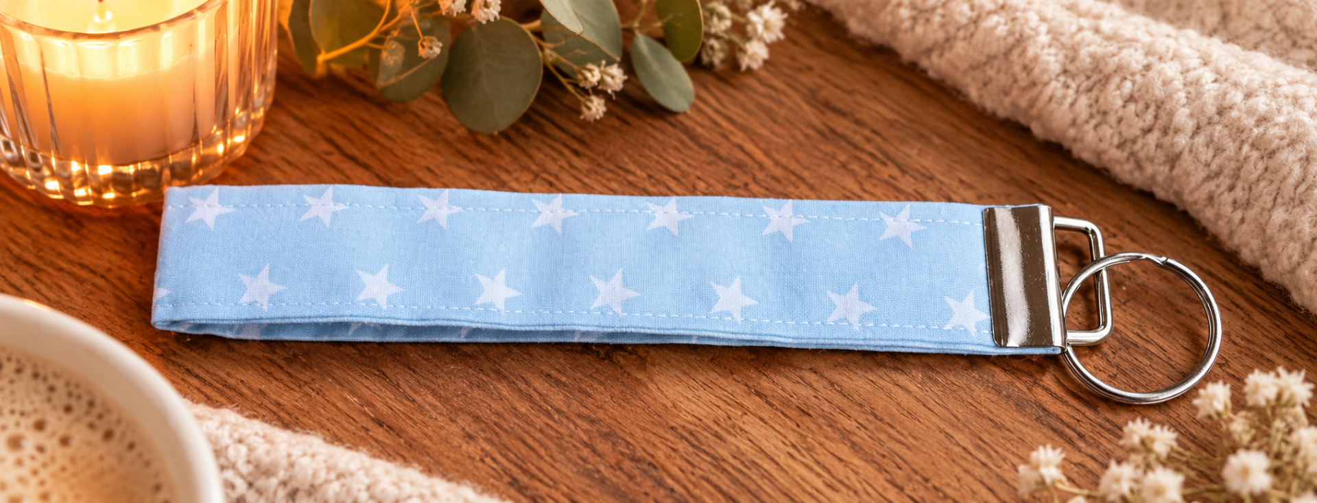 Key Clip Blue Stars
