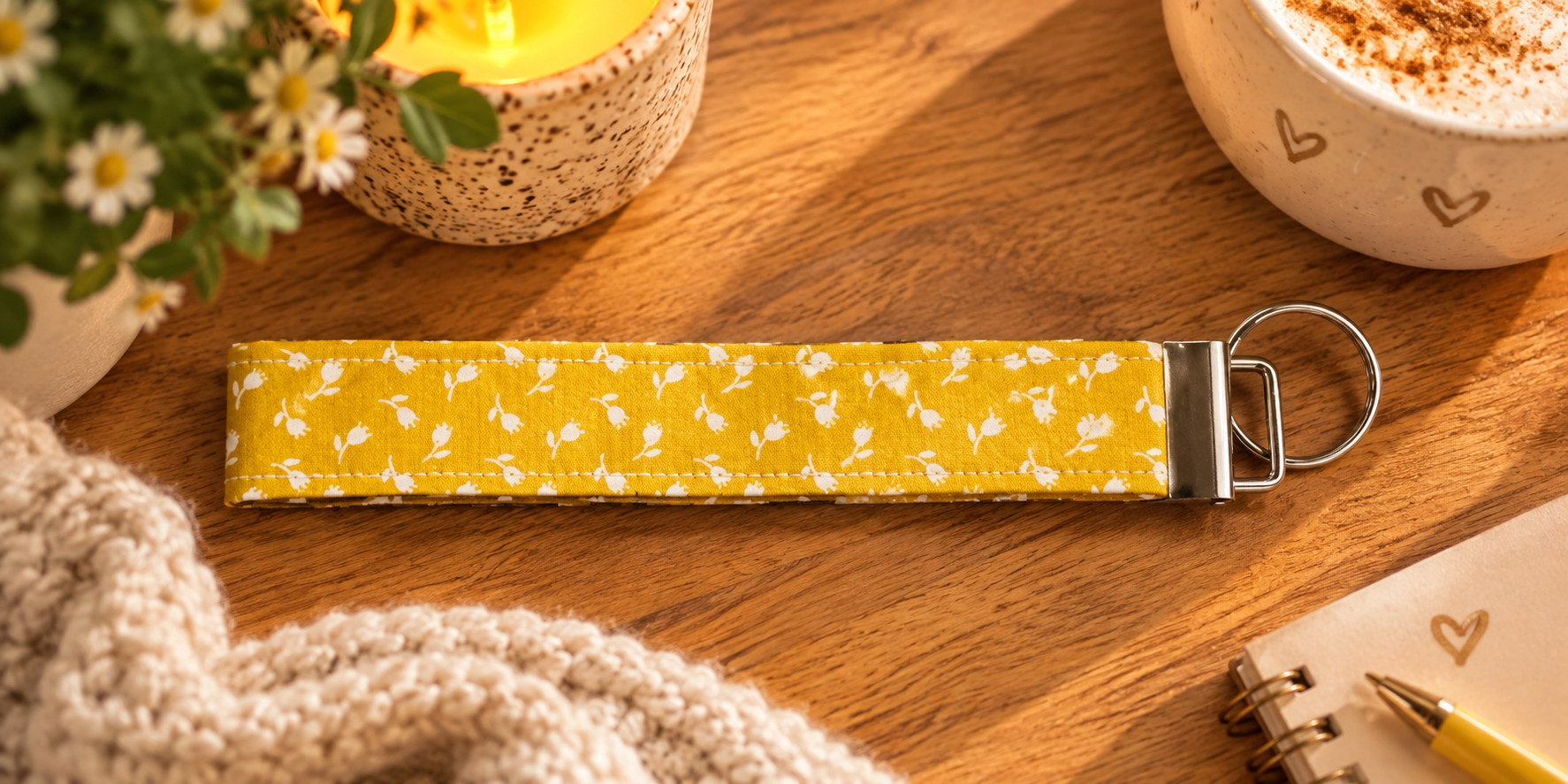 Key Clip Oker Flowers
