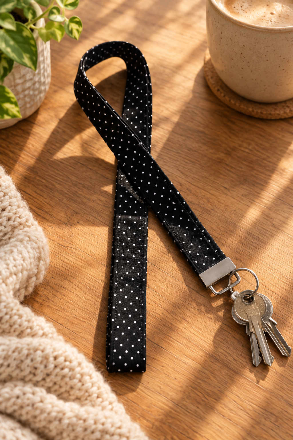 Lanyard Black & white