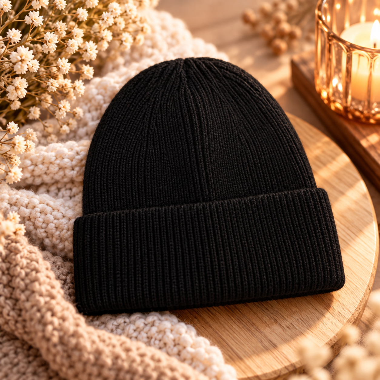 Winter Beanie - Zwart