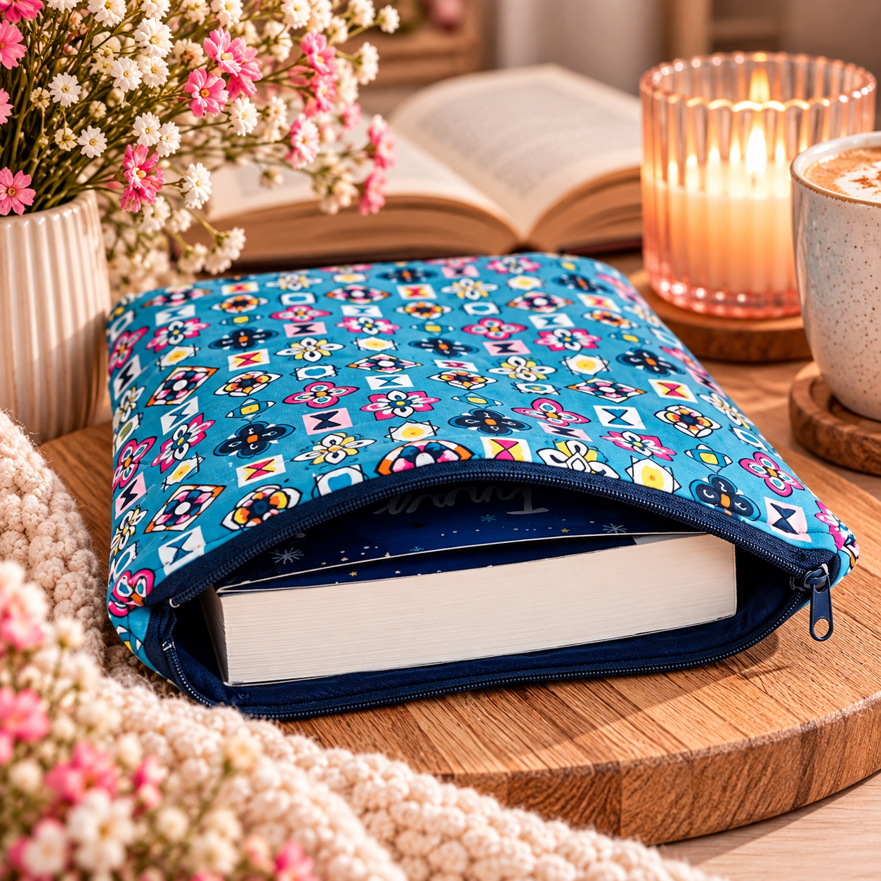 Booksleeve ' Splash of color'