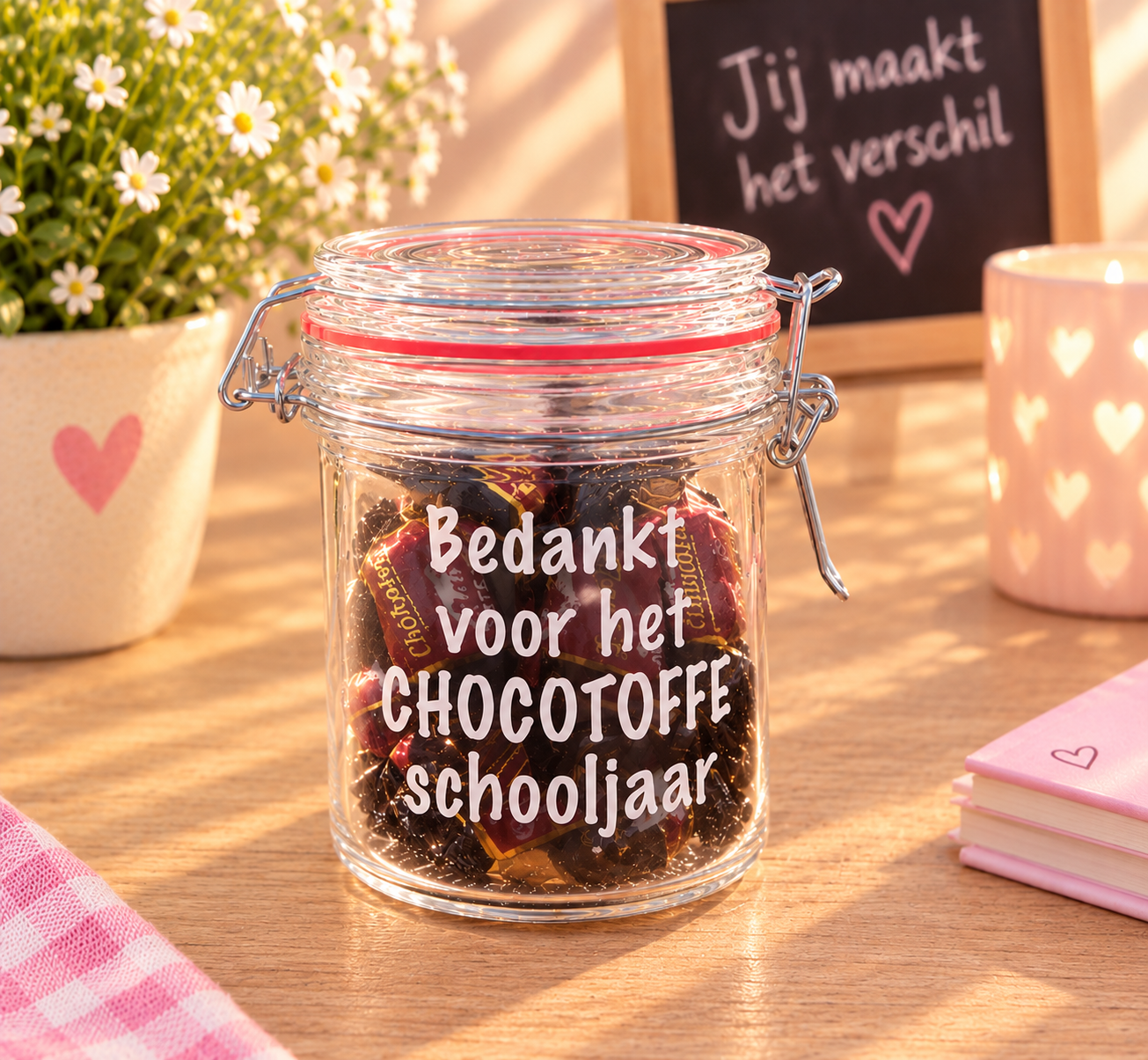 Snoeppotje: Bedankt voor het chocotoffe schooljaar