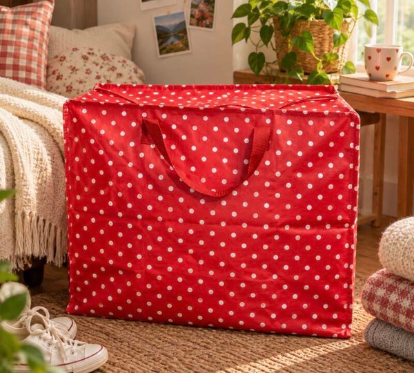 Waszak XL - Rood - kleine bolletjes