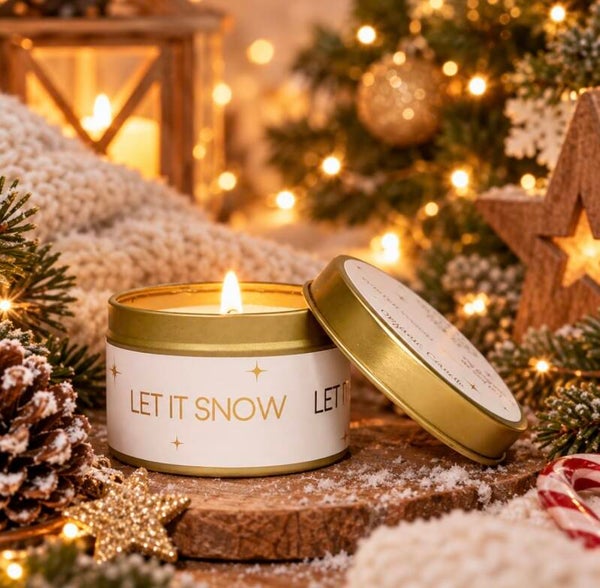 Sojakaars in blikje - Let it snow.. let it glow... let it wow