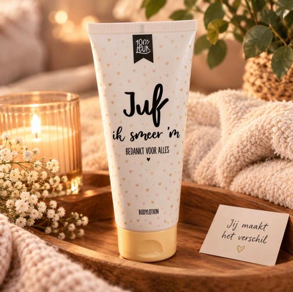 Bodylotion - Bedankt JUF, ik smeer 'm