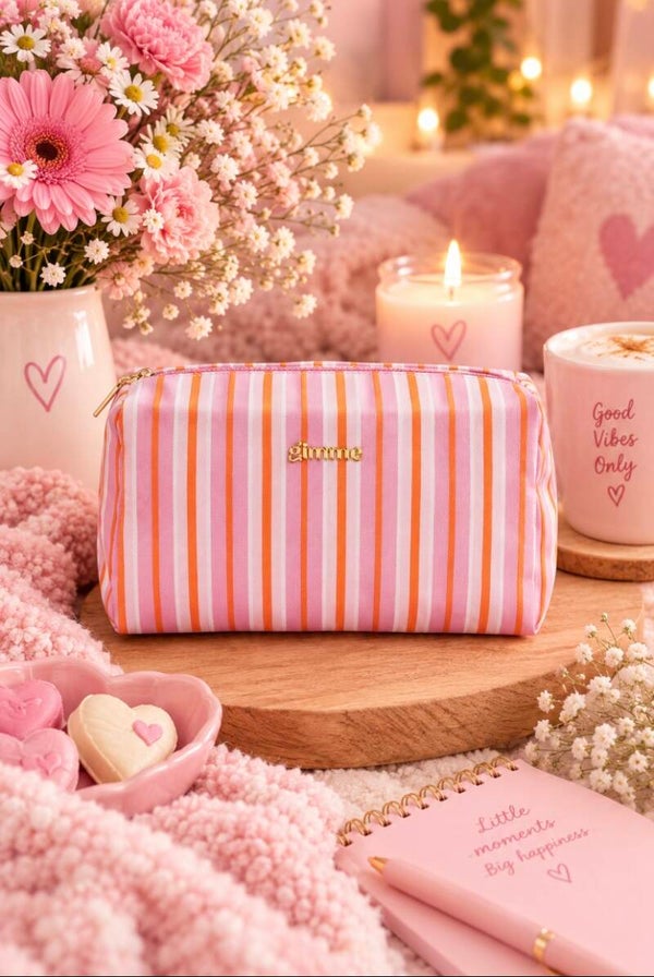 Toilettas - Make up tas strepen