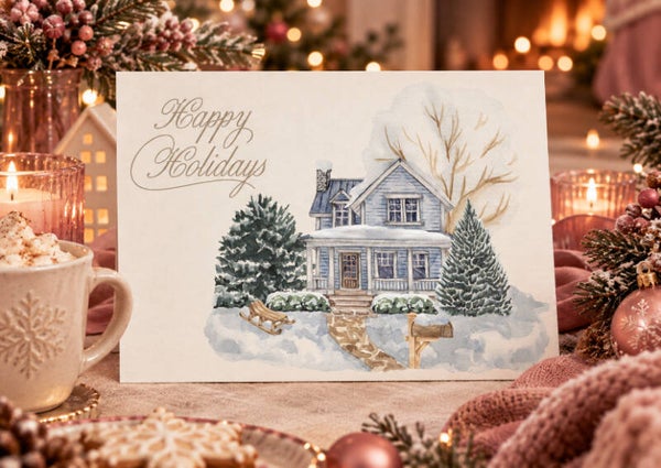 Wenskaart Kerst - Winter
