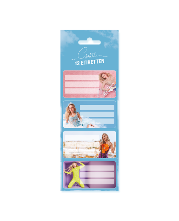 Camille etiketten 12 stuks