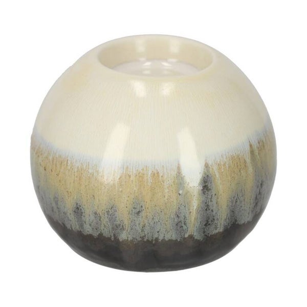 Ronde Theelichthouder Bodhi Wit