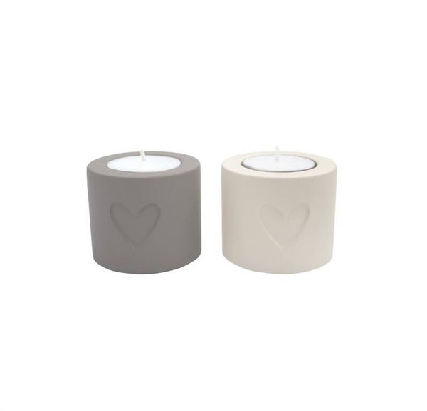 Heart Tealight Holder Hilde, set of 2