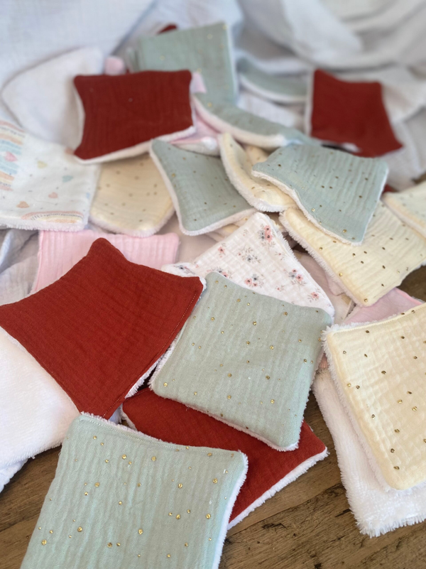 Cotons lavables/ lingettes bébé