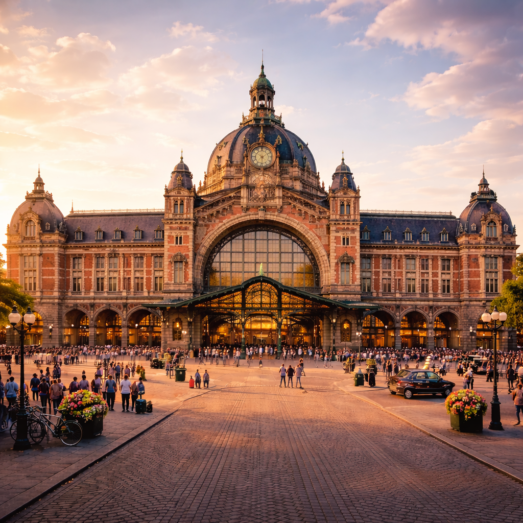 Nederlandse stijl stationsgebouw