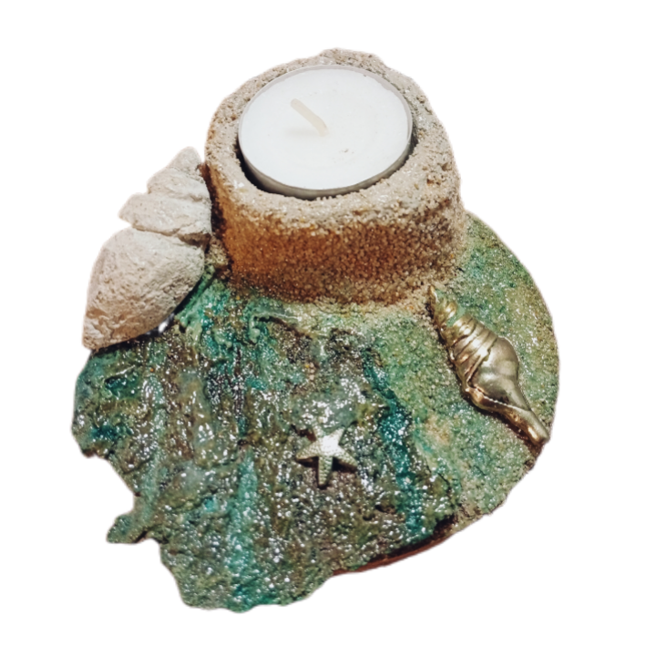 "Strandfeuer" maritimer Teelichthalter