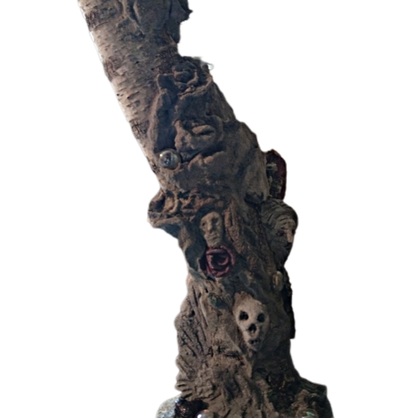"Waldgeister" Skulptur und Leuchtobjekt