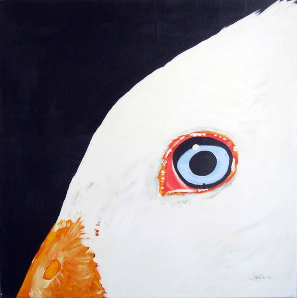 Acryl schilderij - Small Cow