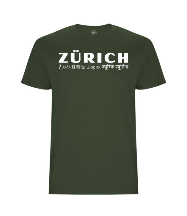 Green "ZÜRICH" T-Shirt