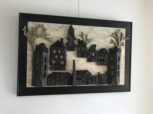 Steengrove drorp schilderij