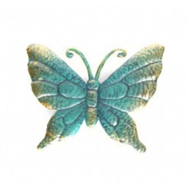 Muurdecoratie vlinder groen klein