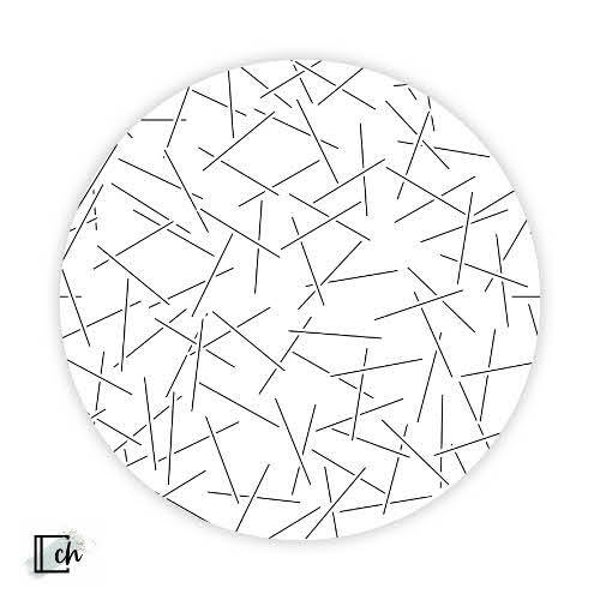 Muurcirkel confetti slierten 20cm en 30cm