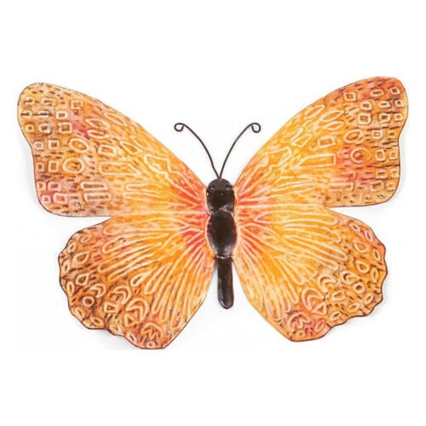 Muurdecoratie vlinder gekleurd klein ass.