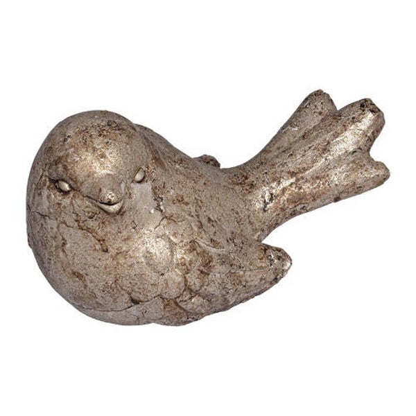 Tuinbeeld vogeltje brons kleurig