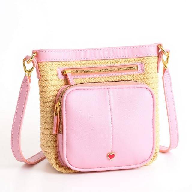 Bolso Concha Bkarola Esmeralda Verde Bkarola Rafia plisada + borla · Profundo
