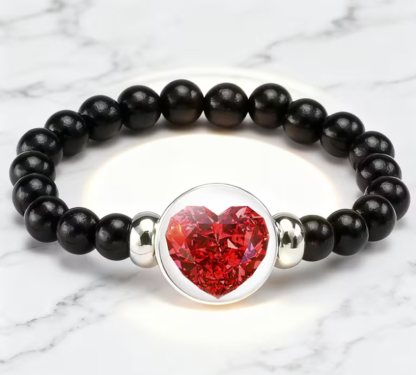 PULSERA CORAZÓN ONYX