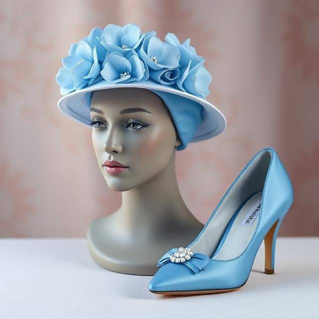 Set Novia Amor Eterno Mint Frescura Bridal Tocado gris perla + salón mint · Moderno