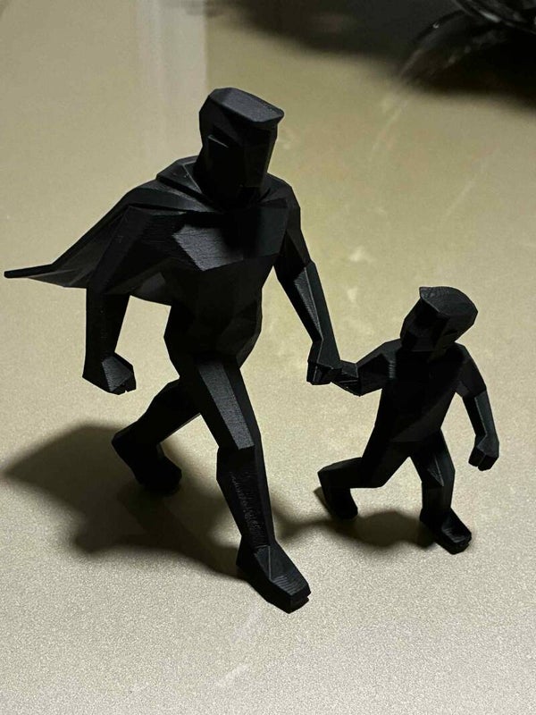 Statyett - Far och son