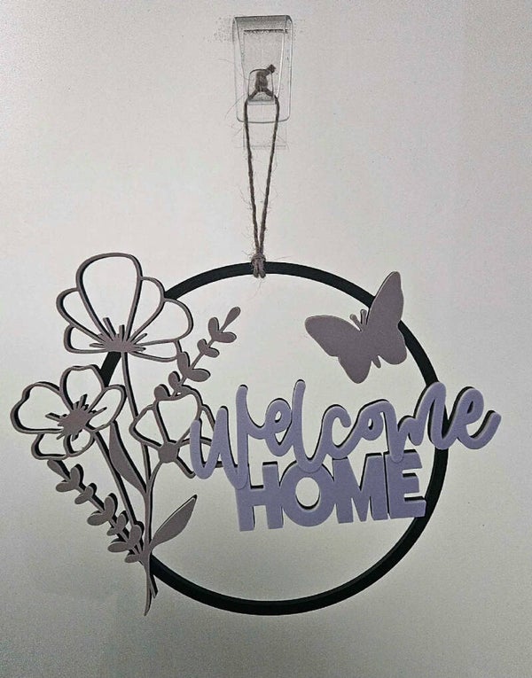 Skylt - Welcome home